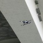 Brückenpfeiler Inspektion mit Drohne